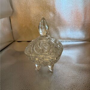 Elegant Crystal Trinket Box